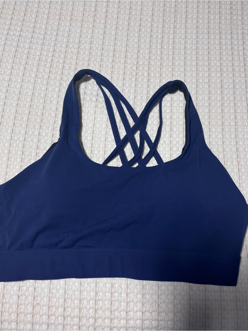 lululemon athletica Deep Blue Crisscross Back Sports Bra